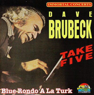 Dave Brubeck, Take Five, Blue Rondo A La Turk                                          - CD cover 